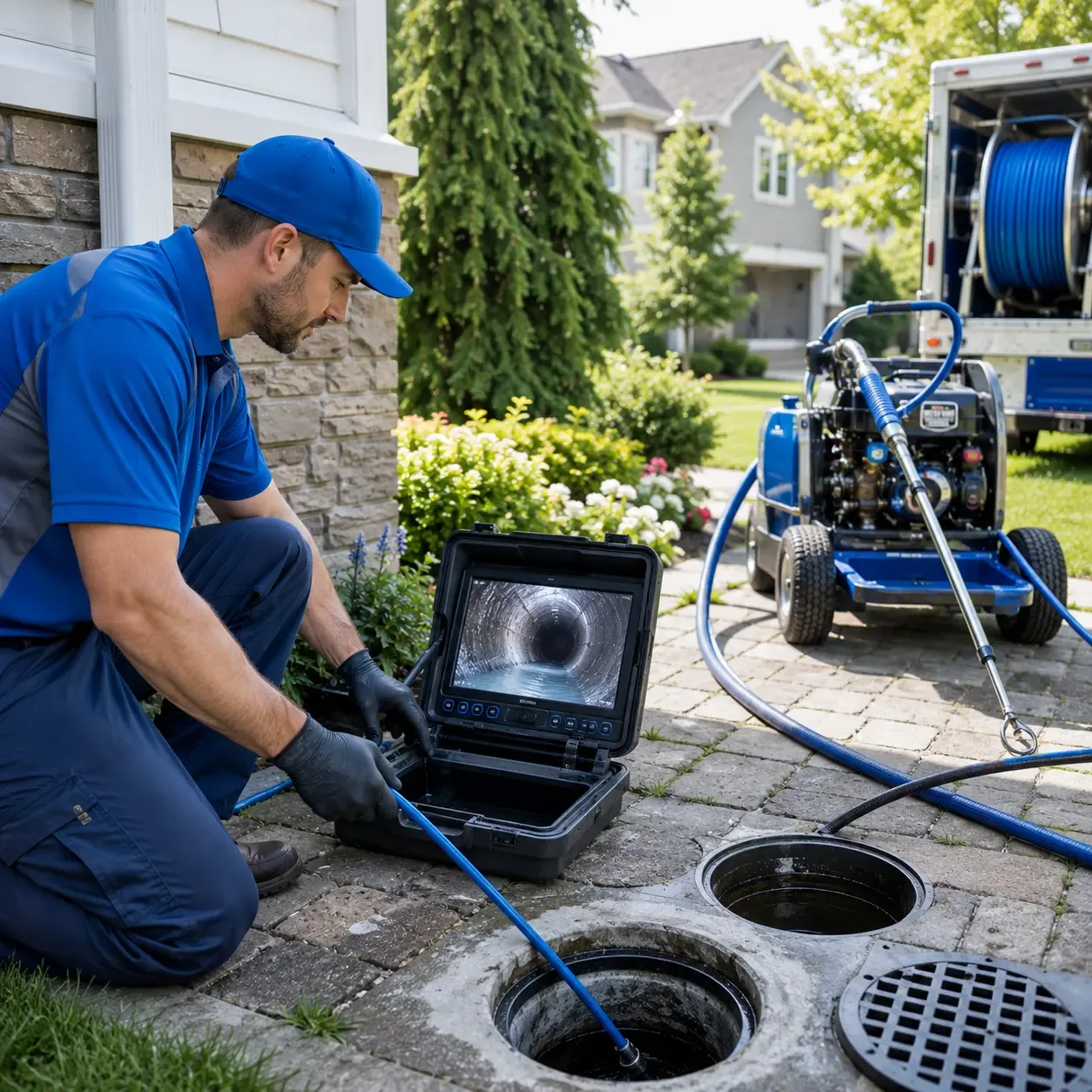Outdoor drain cleaning professionals serving Poteet, TX